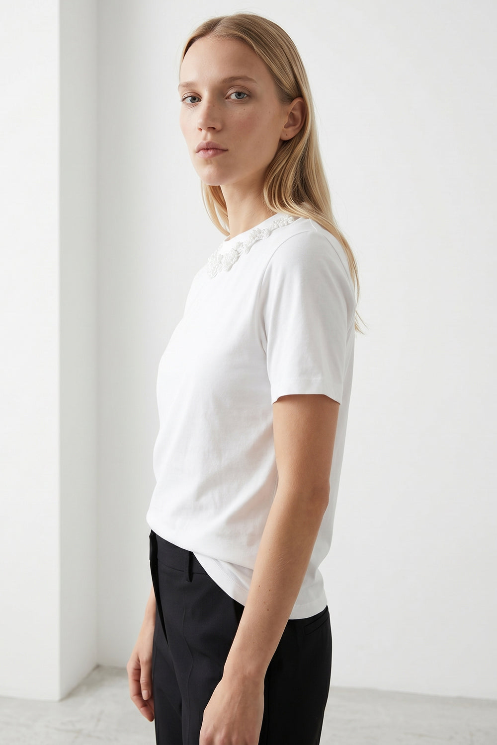 Liliana Knit Tshirt – BONE
