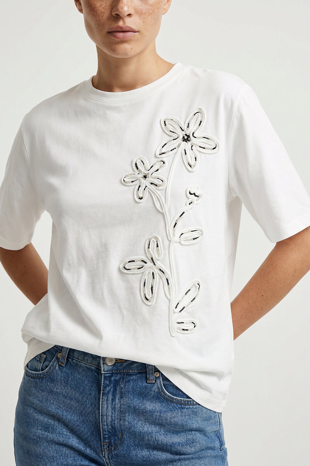 Limaara TShirt - BLACK WHITE