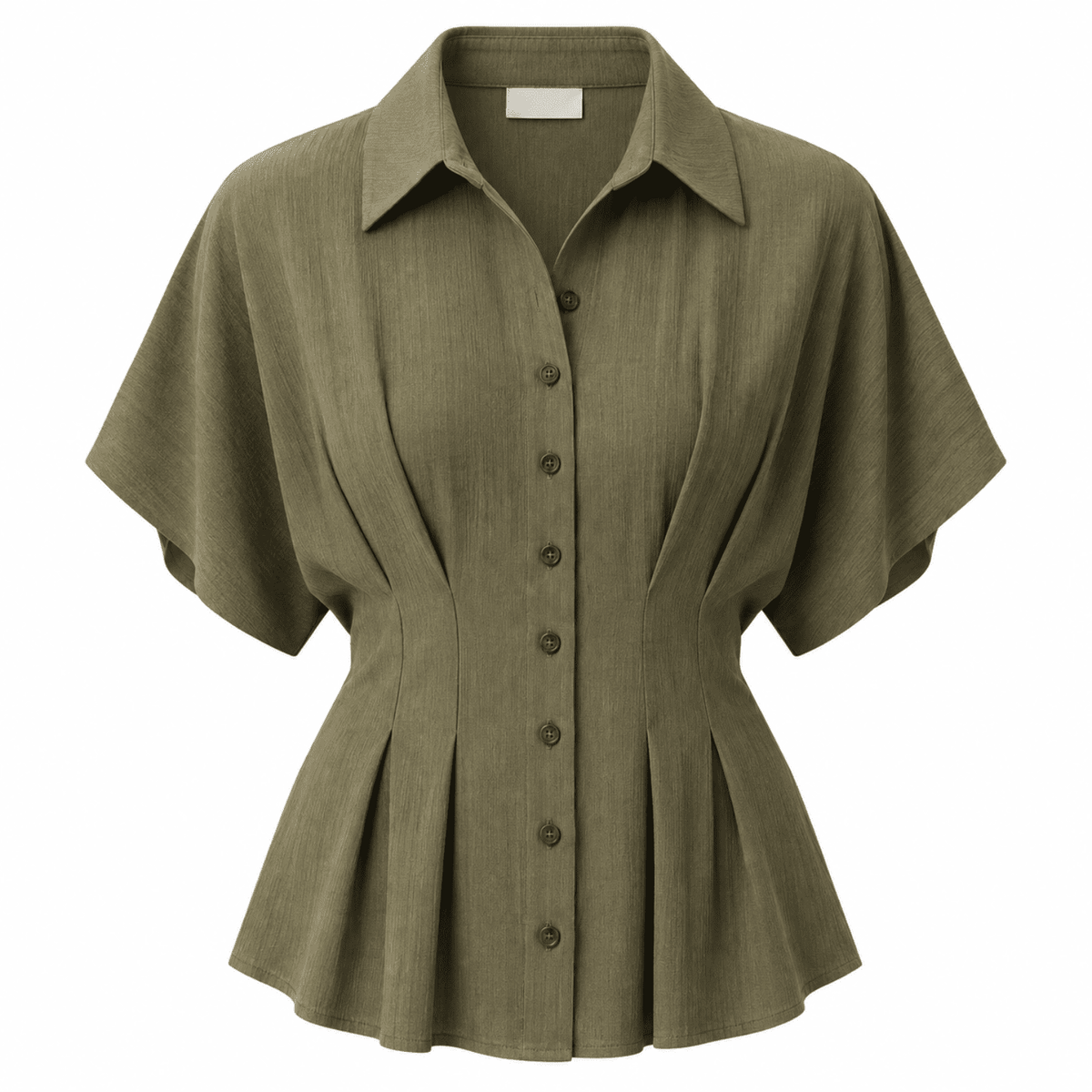 Loni Crinkle Shirt - Khaki