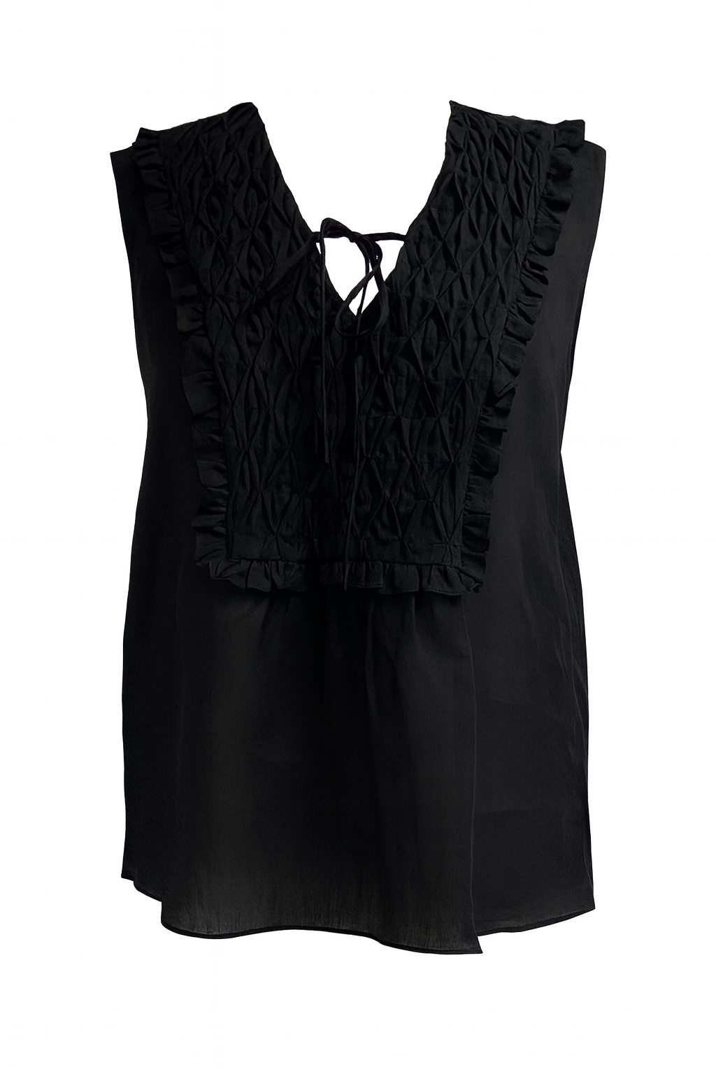 Chanler Sleveeless Lace Blouse - BLACK