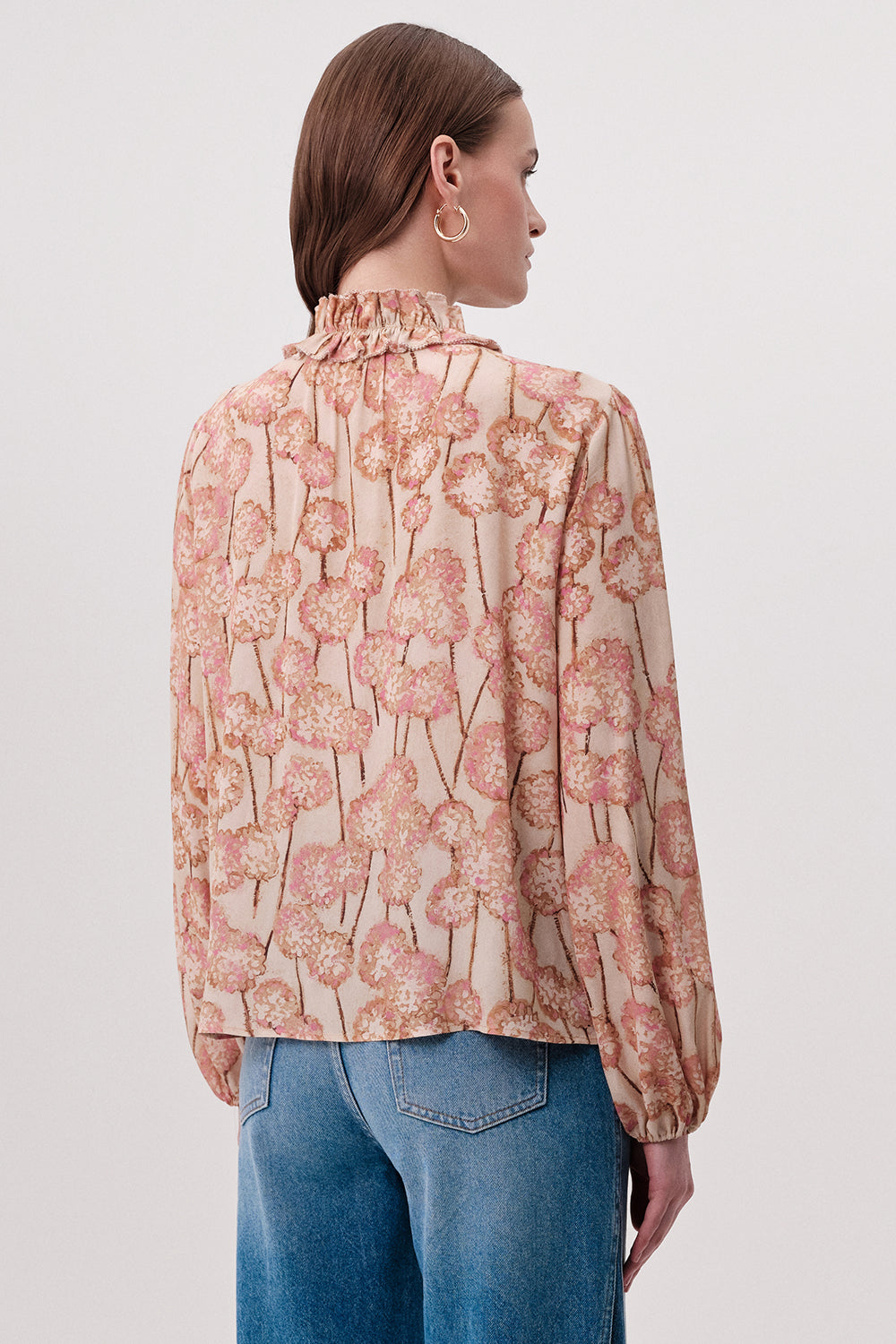 Paulaina Tie Neck Blouse - MULTI COLOR