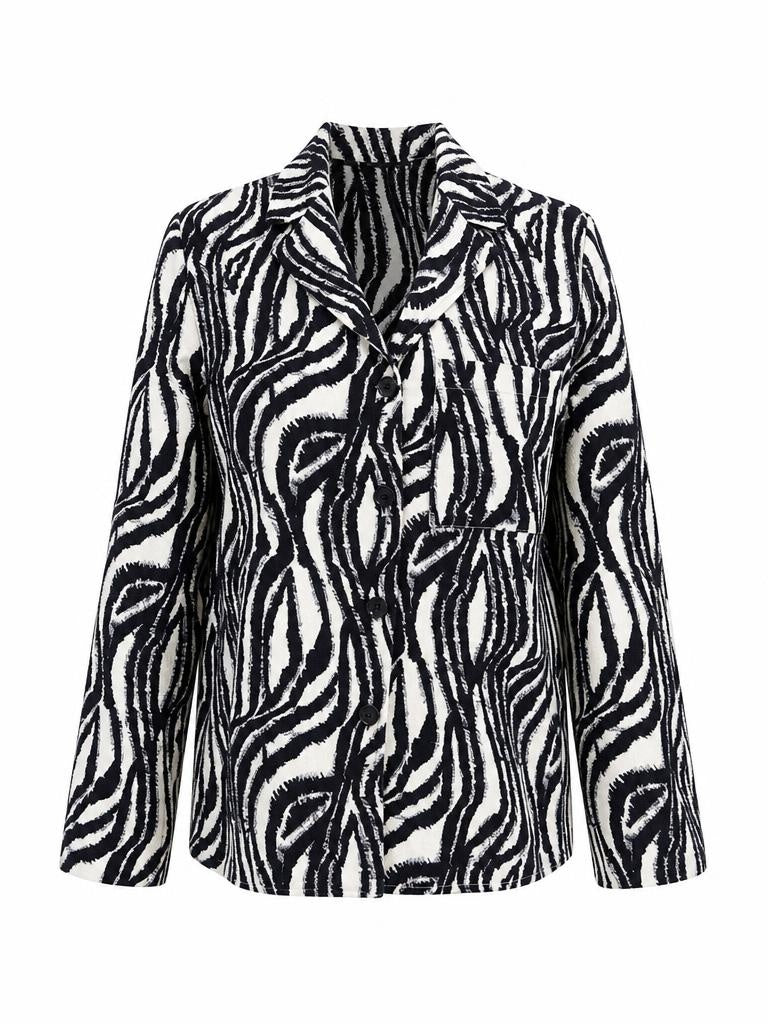 Adelaide Zebra Print Shirt - MULTI COLOR