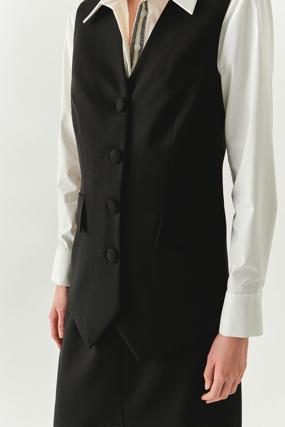 Celia Sleeveless V-Neck Vest