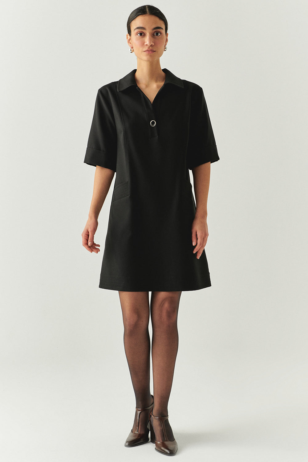 Janelle Short Sleeve Shirt Dress