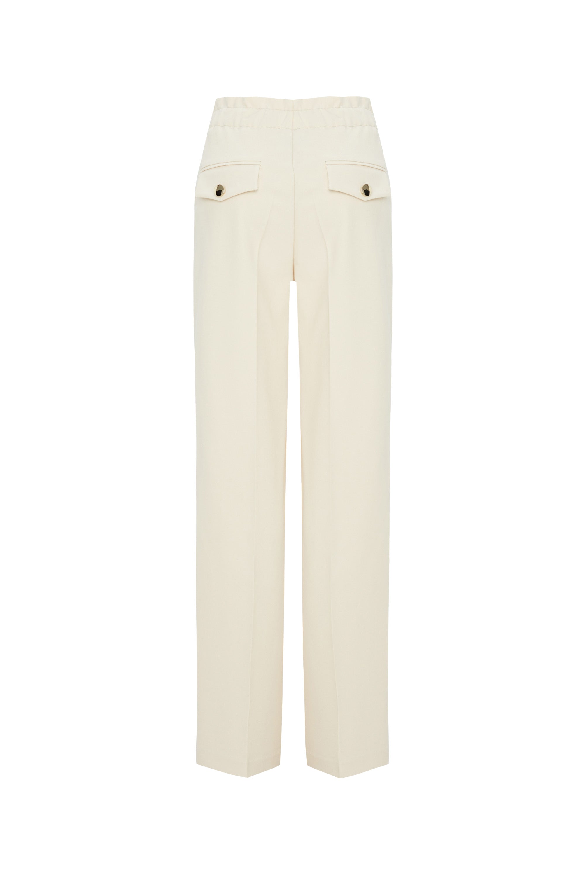 Alta Pants High Waist Wide Leg Pants - Ecru