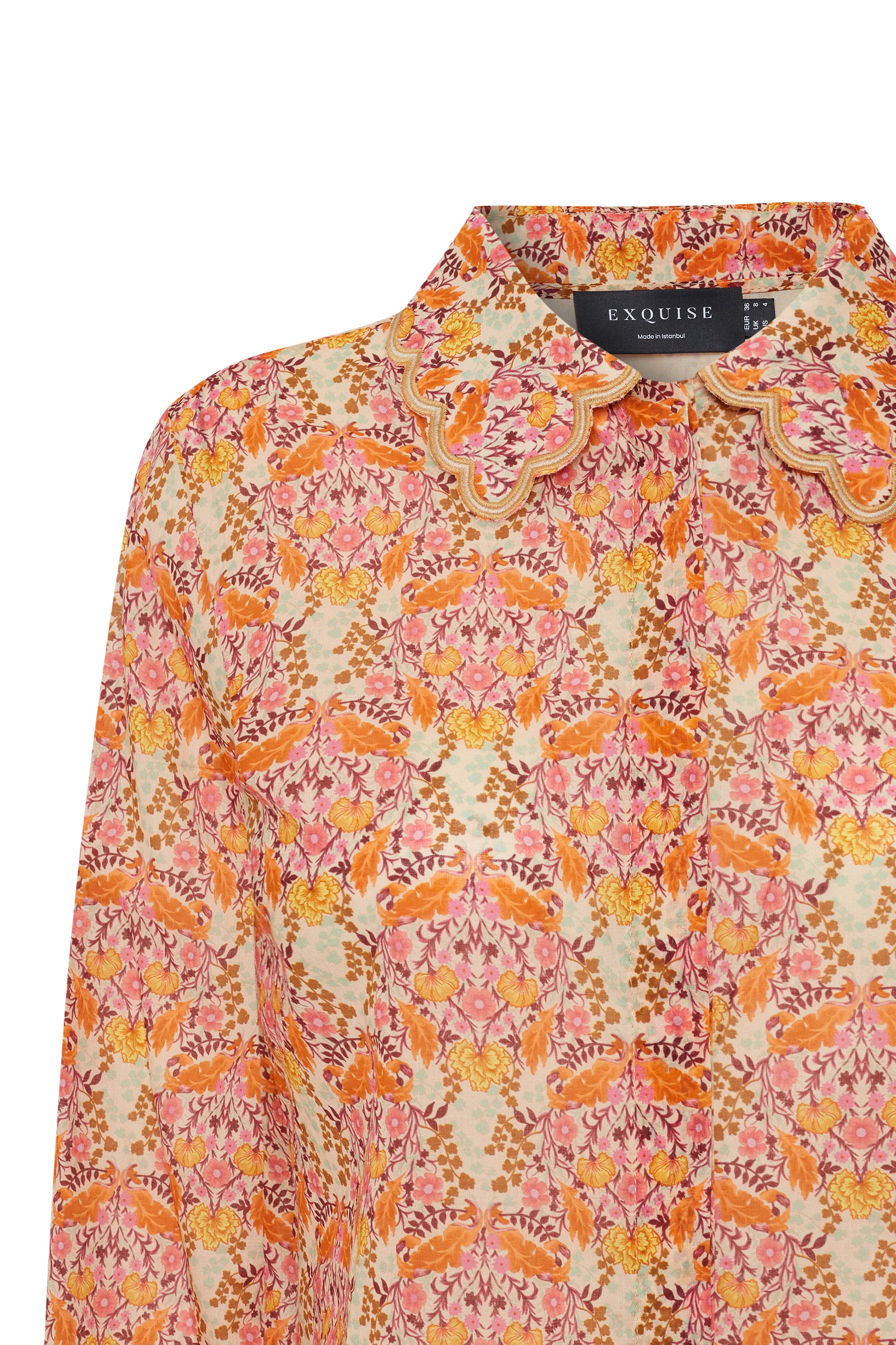 Eloise Collar Floral Shirt - MULTI COLOR