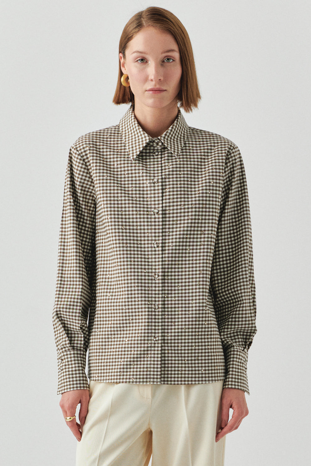 Jamie Poplin Gingham Button Down