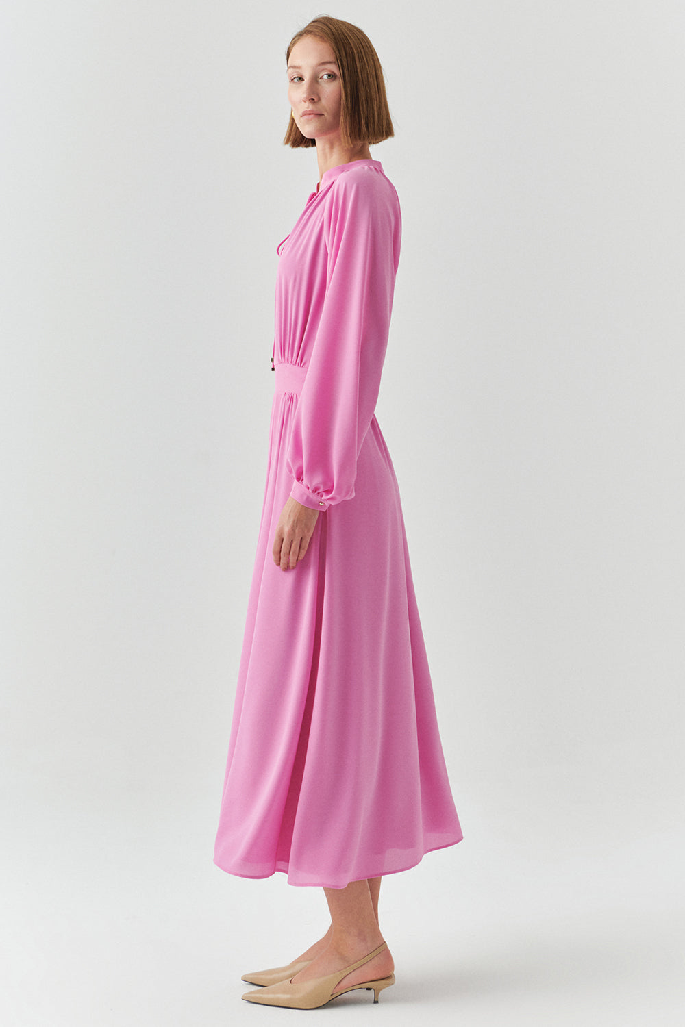 Kairi Long Sleeve Chiffon Dress