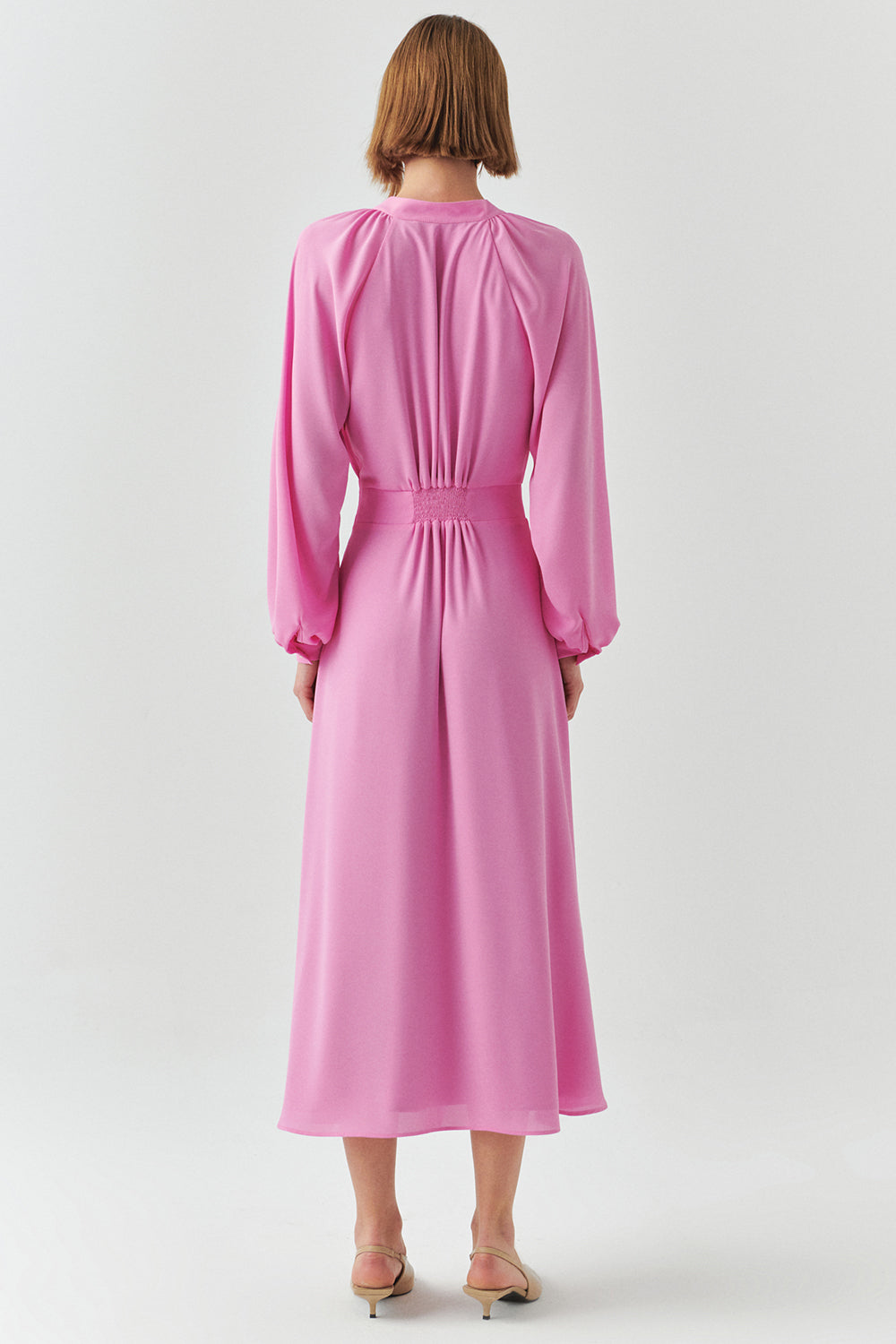 Kairi Long Sleeve Chiffon Dress