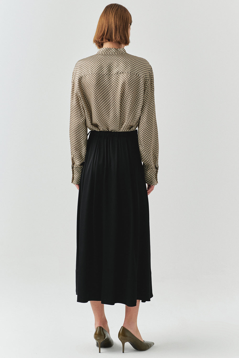 Eilenn Sheer Viscose Maxi Skirt