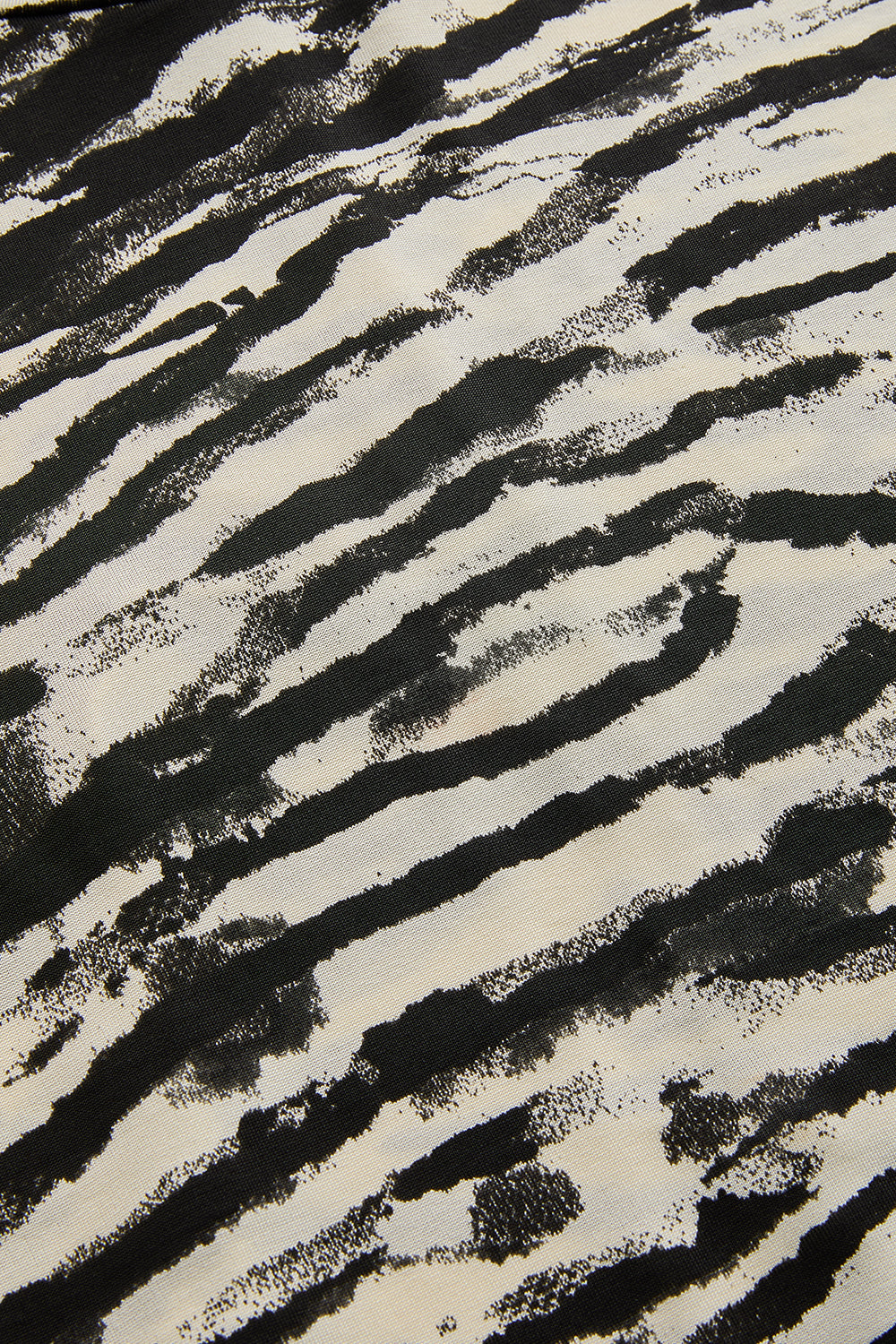 Laylani Zebra Print Turtleneck Knit Top