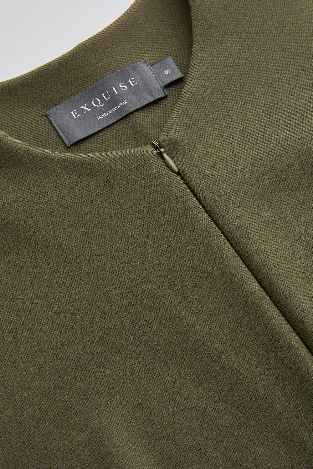 Cynthia Short Sleeve V-Neck Knit Jumpsuit with Pockets Khaki