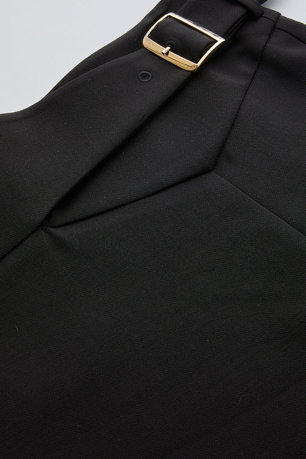 Sol Black Flared Midi Skirt