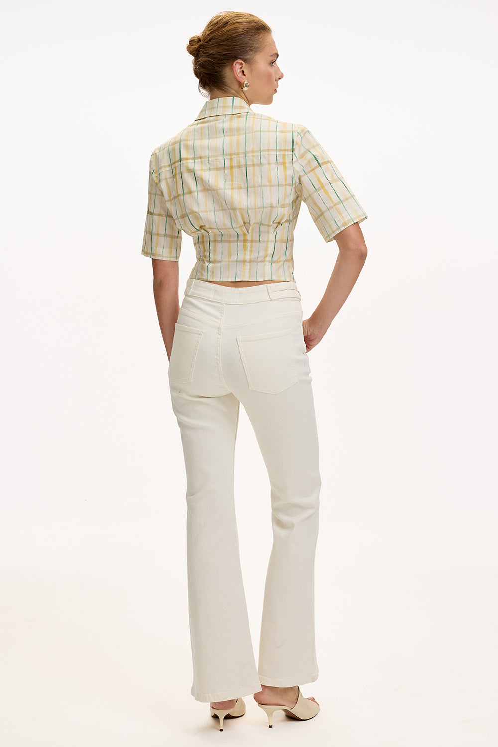 High Waist Jeans - WHITE