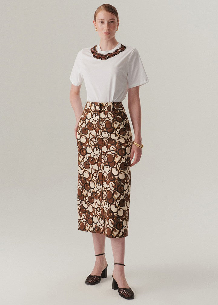 Romantic Flared Midi Skirt