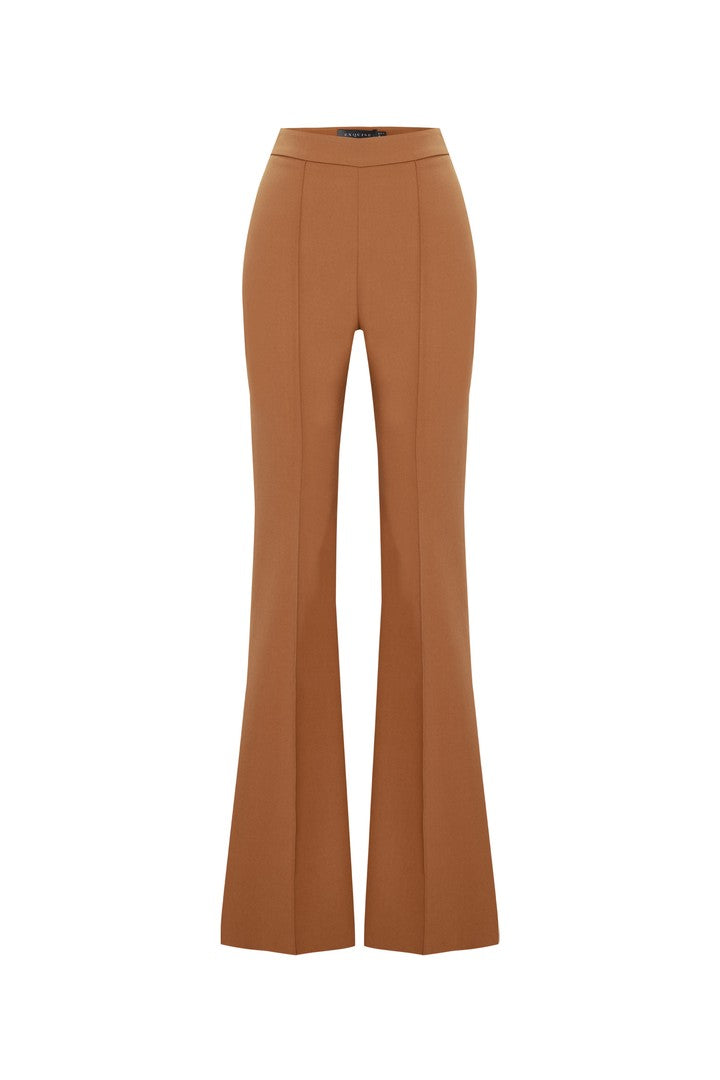Cinnamon Straight Cut Pleated Pants