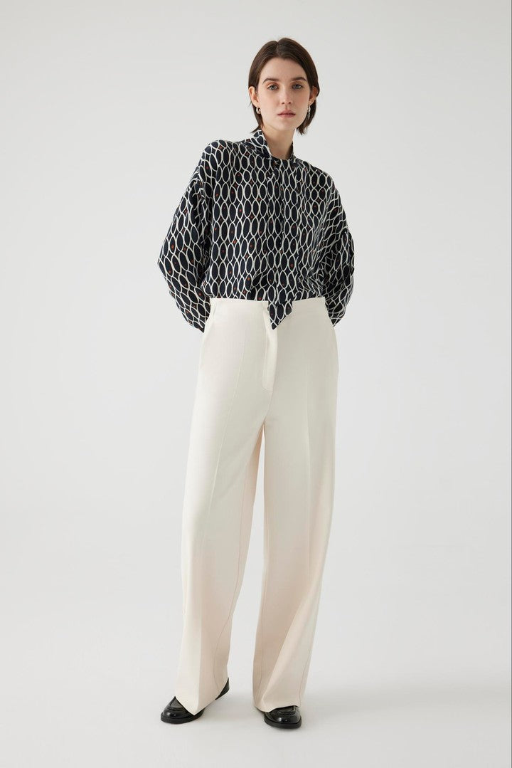 Alta Pants High Waist Wide Leg Pants - Ecru 4 / Ecru Alta Pants High Waist Wide Leg Pants - Ecru 4 / Ecru