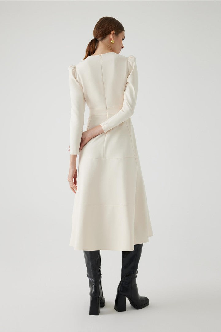 Regular Fit Dress with Crew Neck