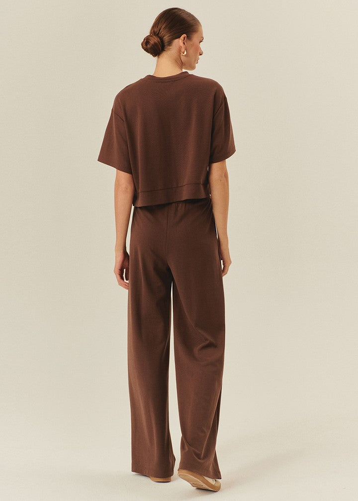 Soft Knit Wide-Leg Pants