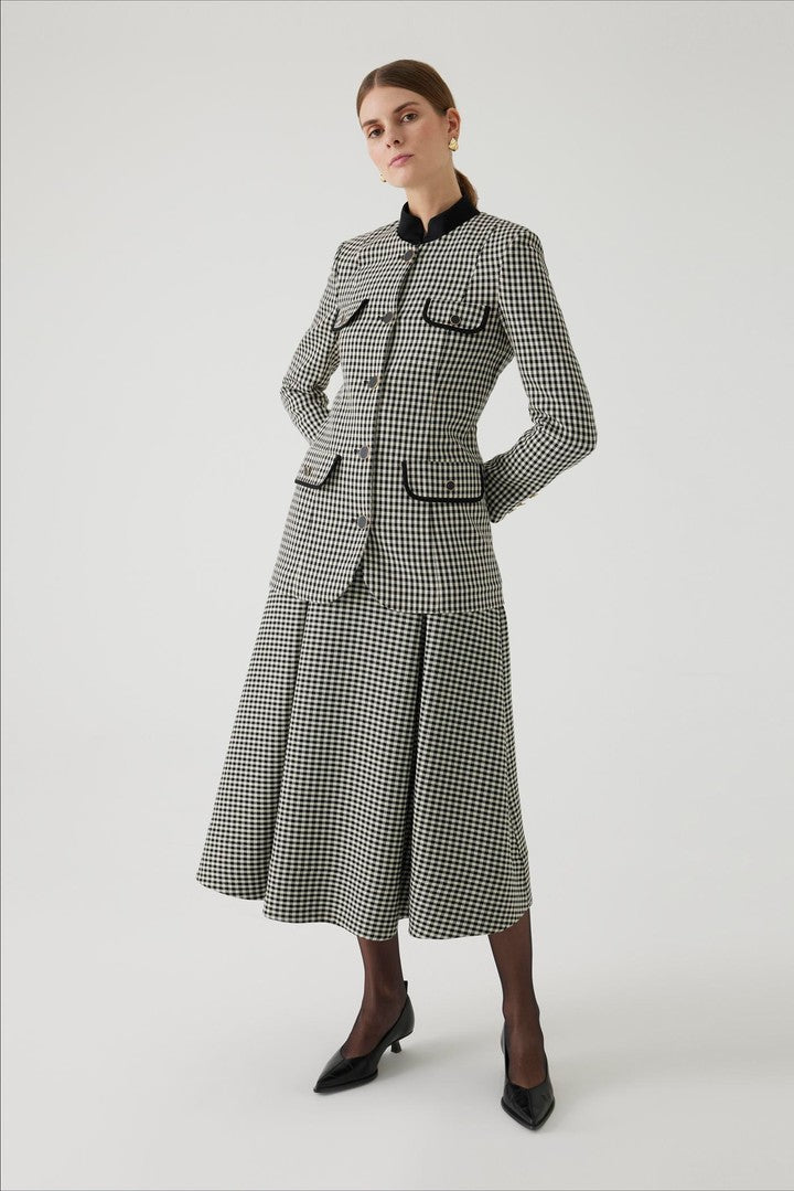 Slim Fit Gingham Jacket