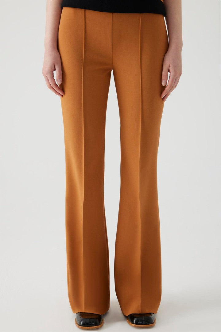 Cinnamon Straight Cut Pleated Pants