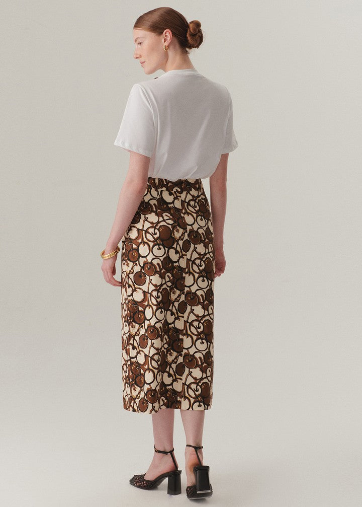 Romantic Flared Midi Skirt
