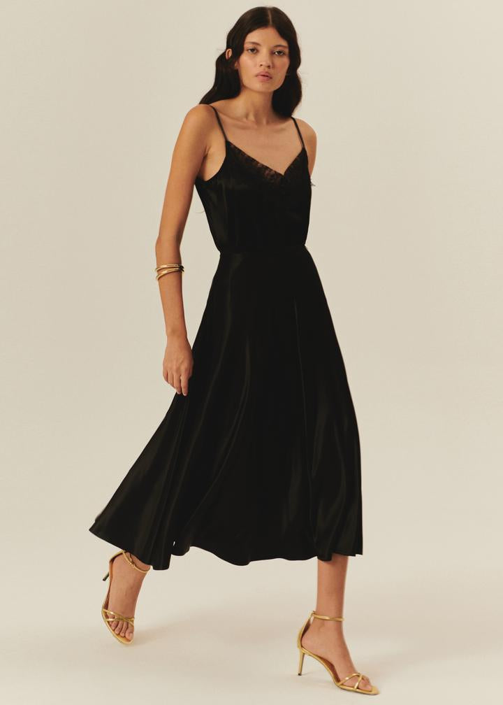 fitted lace wedding dress Fabulous 1950's Black Hourglass Cocktail Dress With Flared Skirt / Med –  Xtabay Vintage