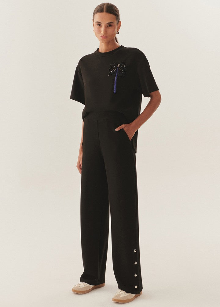 Chic Comfort Knit Trousers