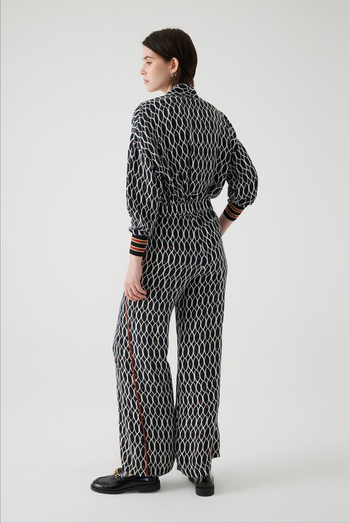 Geometric Patterned Palazzo Pants