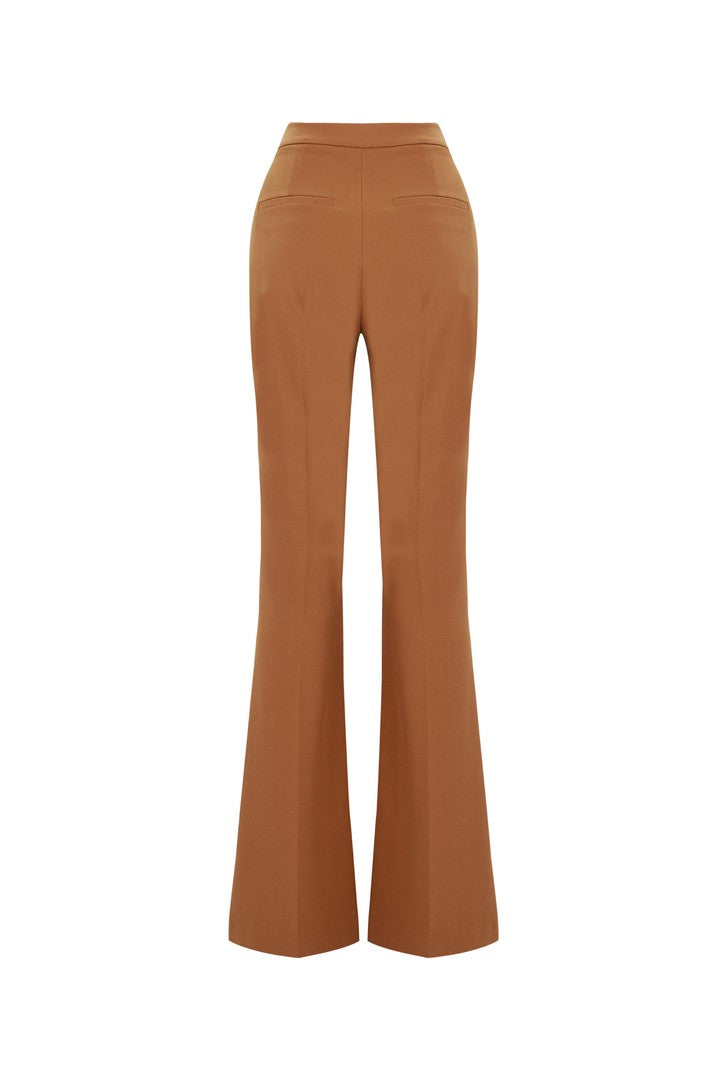 Cinnamon Straight Cut Pleated Pants