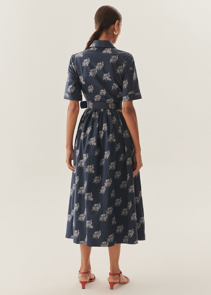 Effortless Print Chiffon Wrap Dress