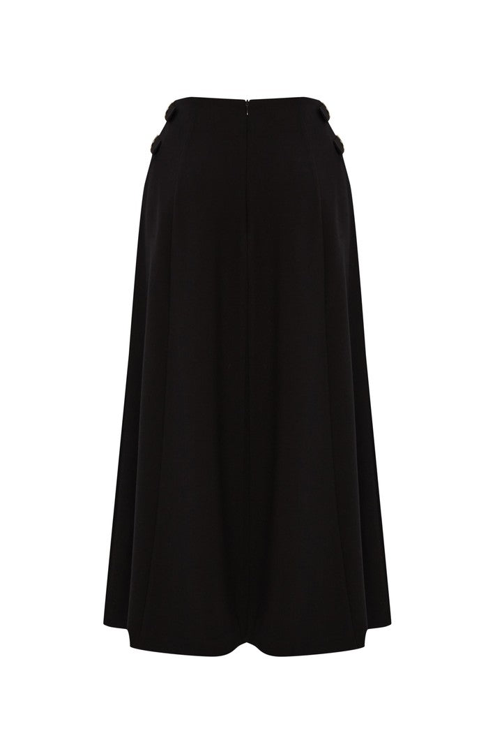 Slim Fit Midi Skirt with Belt