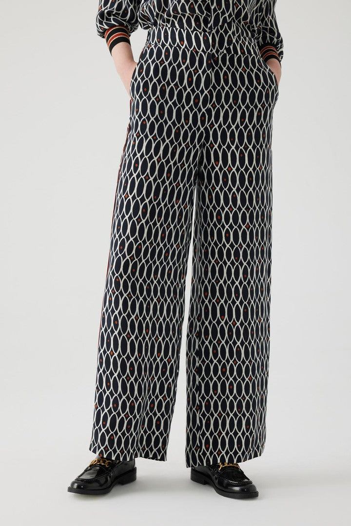 Geometric Patterned Palazzo Pants