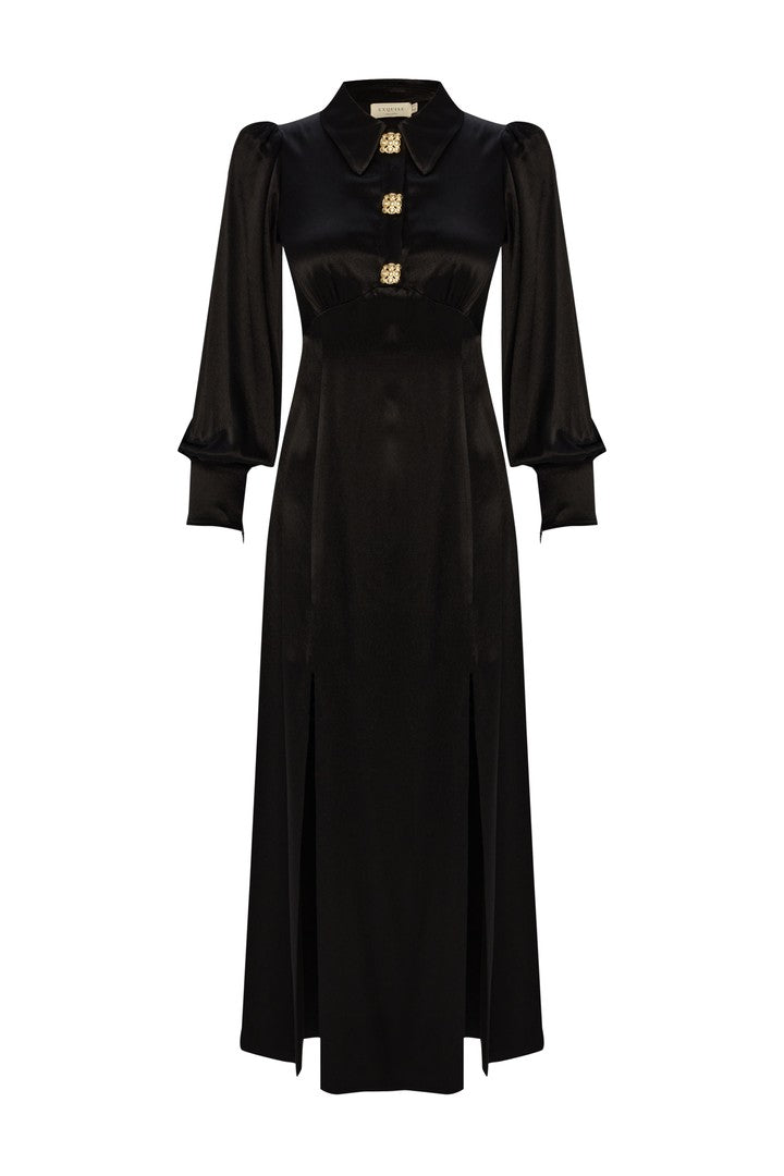 Regular Fit Long Dress with Slit