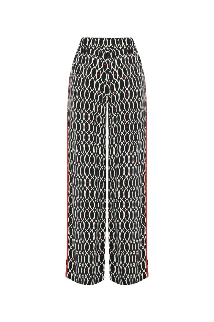 Geometric Patterned Palazzo Pants
