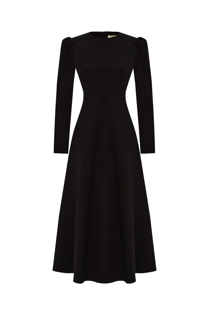 Regular Fit Dress with Crew Neck