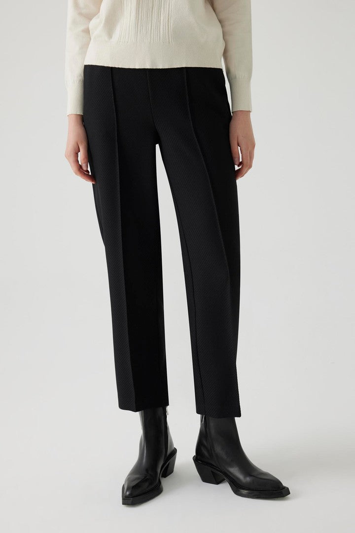 Black Relaxed Fit Wide Leg Straight Pants