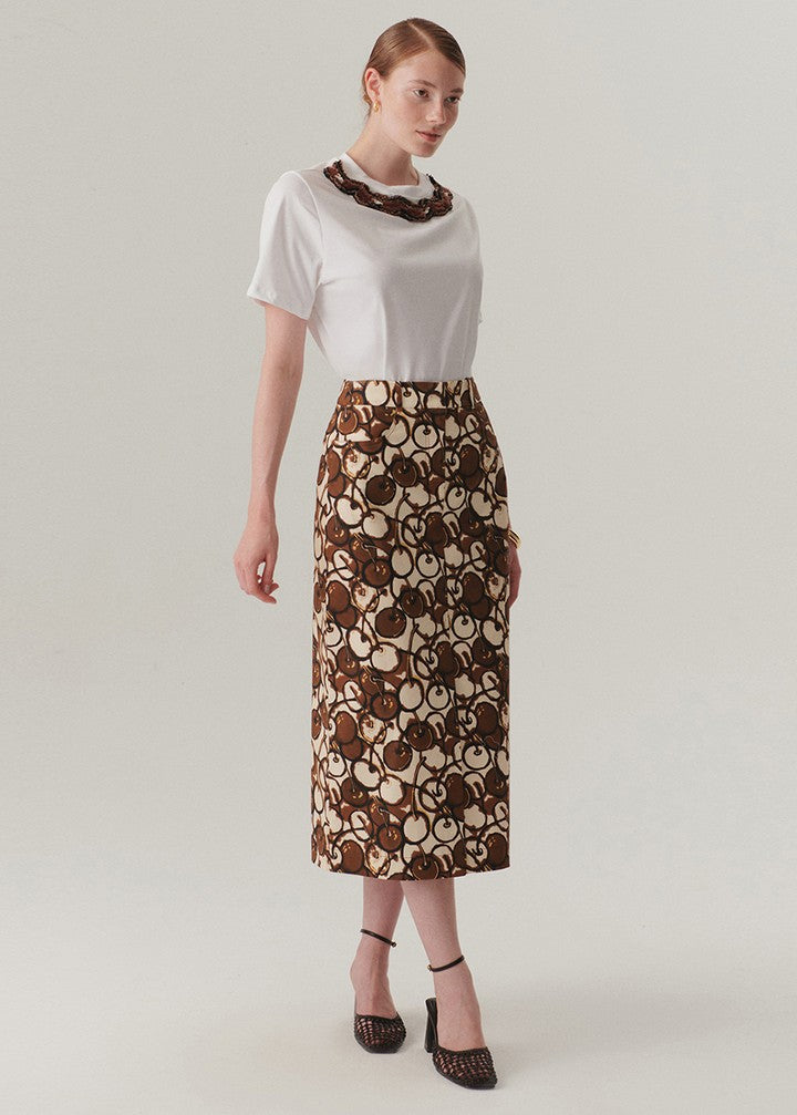 Romantic Flared Midi Skirt