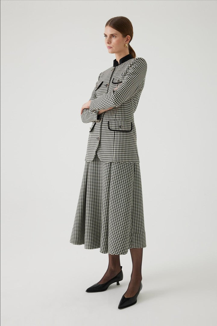 Slim Fit Gingham Jacket