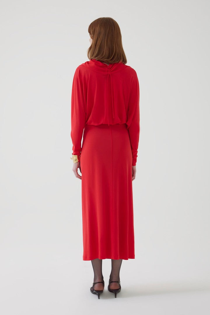 Regular Fit Dress with Draped Detail