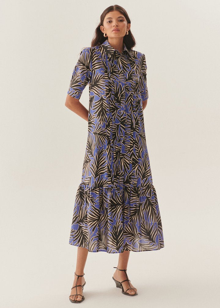 Regular Airy Printed Cotton Dress