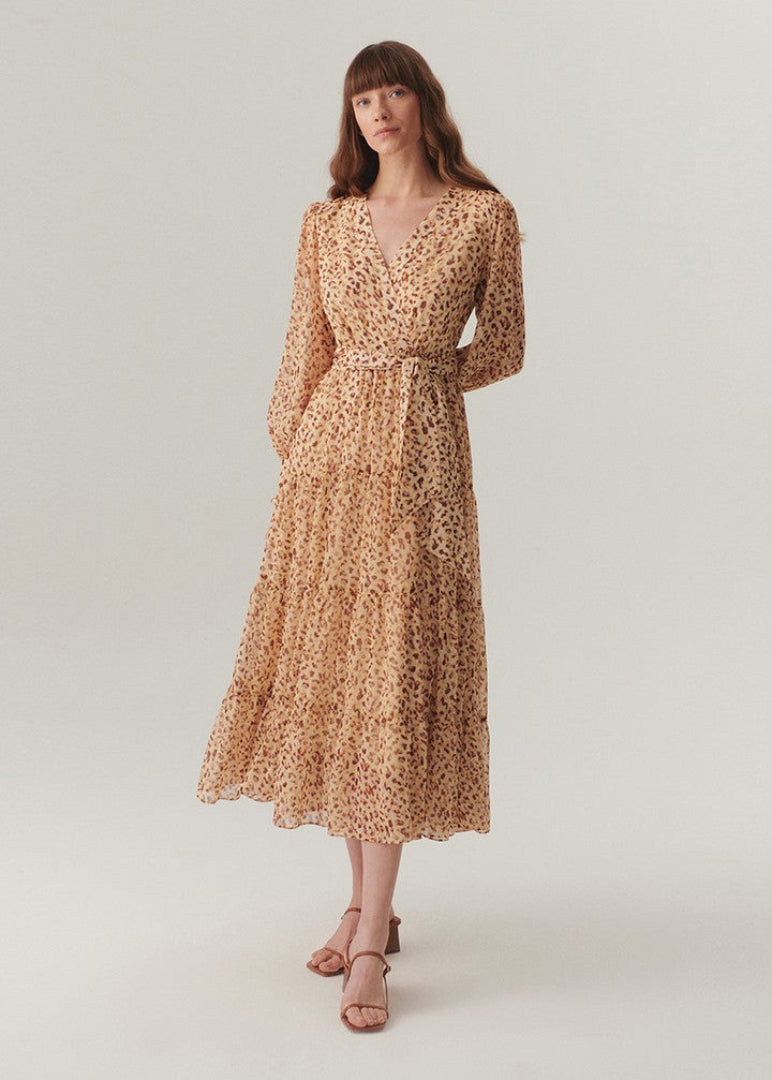 Londyn Chiffon Midi Dress - MULTI COLOR 8 / MULTI COLOR Londyn Chiffon Midi Dress - MULTI COLOR 8 / MULTI COLOR