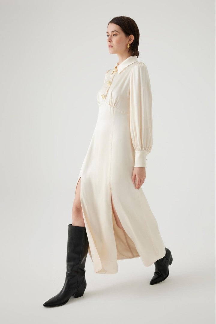 Regular Fit Long Dress with Slit