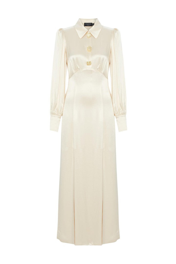 Regular Fit Long Dress with Slit