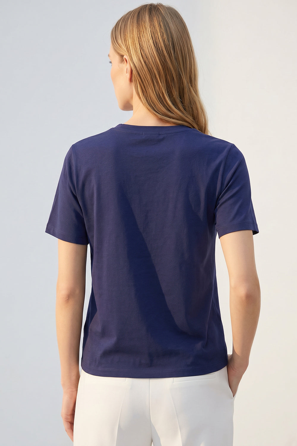 Harmony Jersey Tshirt - NAVY