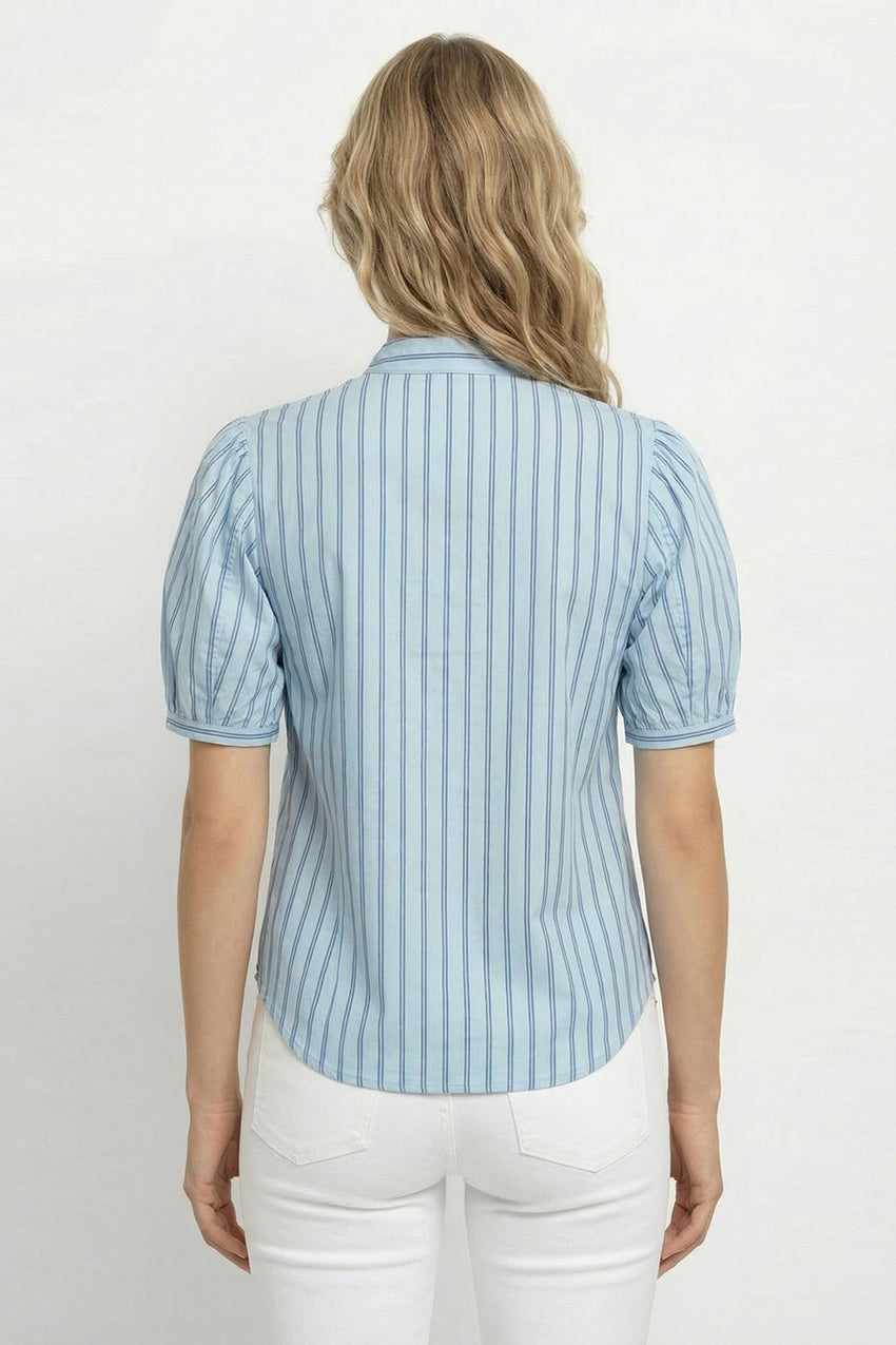 Nichole Short Sleeve Blouse - MULTI COLOR