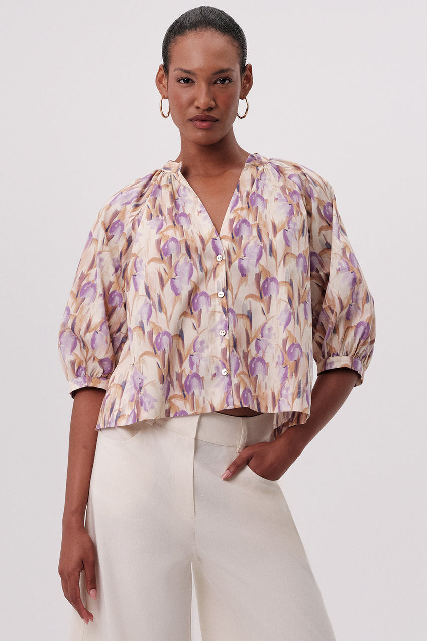 Mandy Short Sleeve Shirt - MULTI COLOR