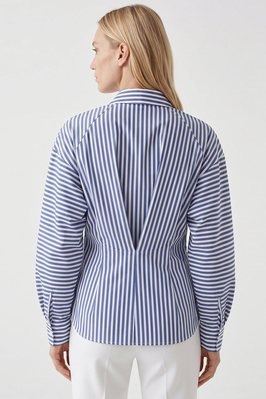 Emersyn Cotton Shirt - BLUE