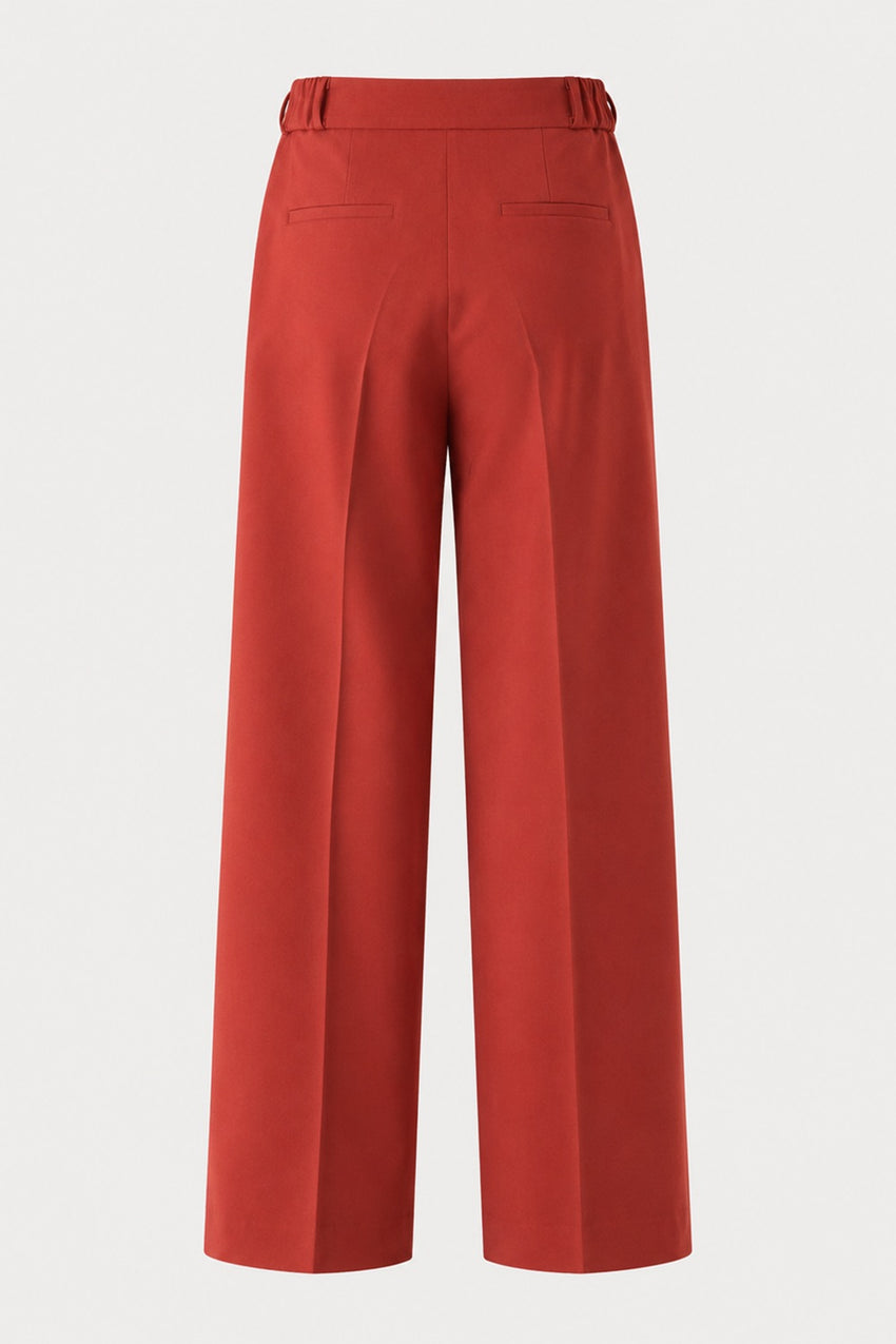 Avayah Tailored Pocketed Pants - RED