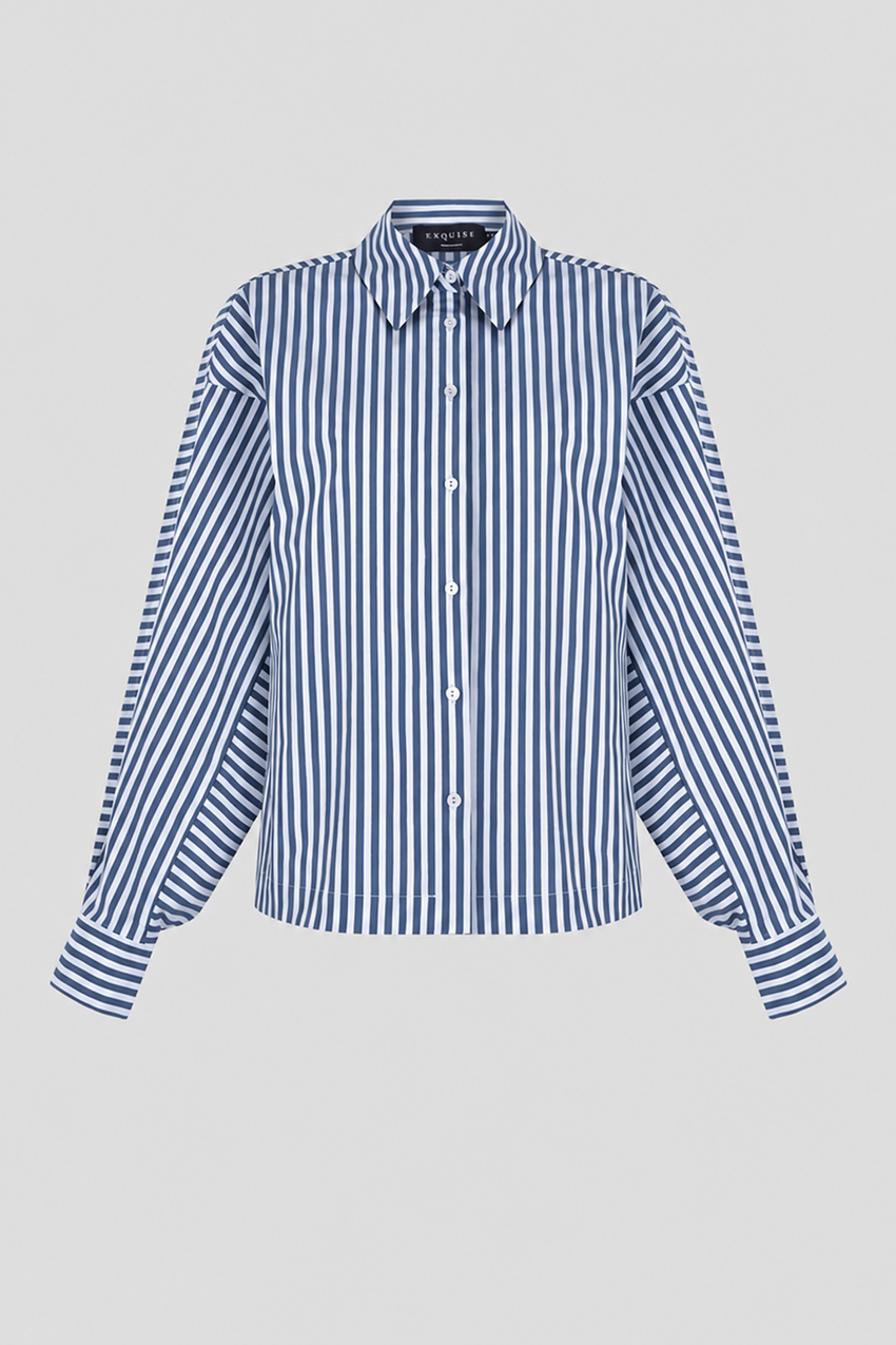 Emersyn Cotton Shirt - BLUE